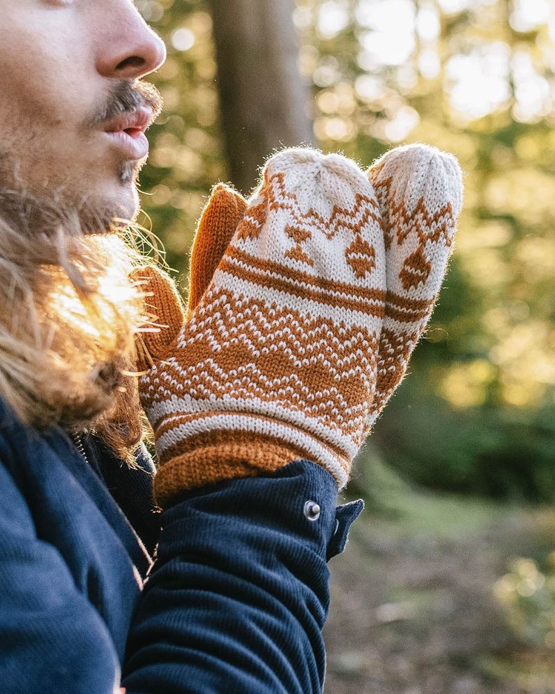 Mitten Passenger Powder Fleece Podszewką Recycled Acrylic Damskie Pomarańczowe Brązowe | Polska-WMQLFY724