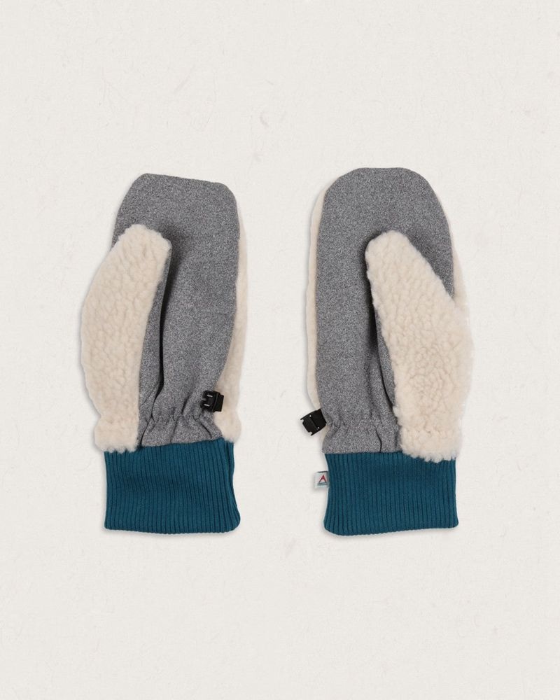 Mitten Passenger Snowfall Recycled Sherpa Damskie Warm Ivory | Polska-TPDBCY612