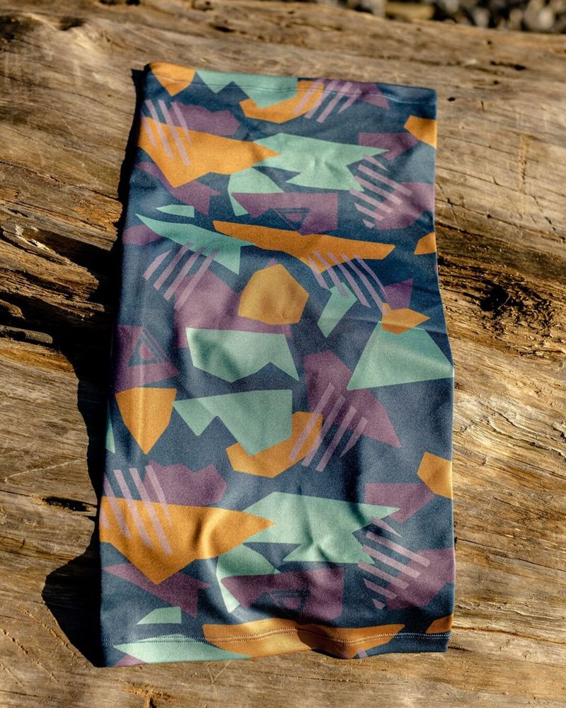Ocieplacz Na Szyję Passenger Trailowe Recycled Męskie Jasny Niebieskie Camo | Polska-VMBLIC790