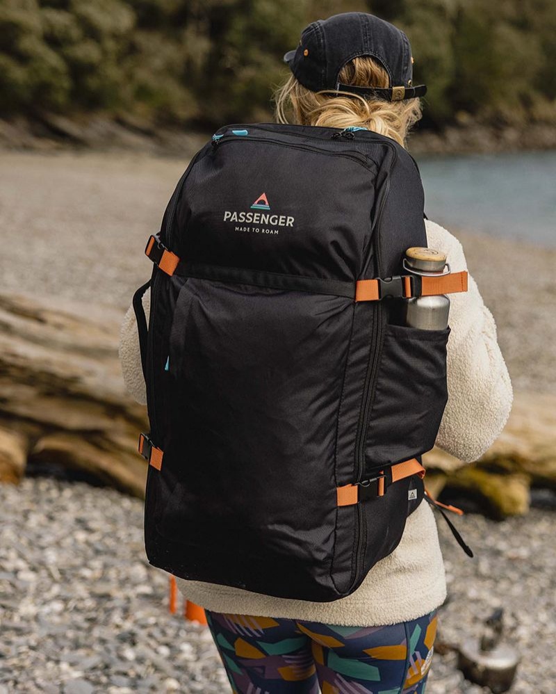 Plecak Passenger Adventurer 55L Recycled Męskie Czarne | Polska-UTAECX708