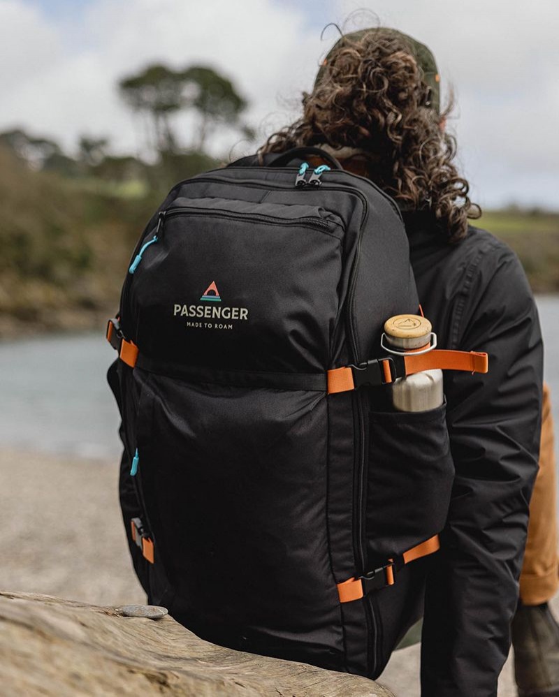 Plecak Passenger Adventurer 55L Recycled Męskie Czarne | Polska-UTAECX708