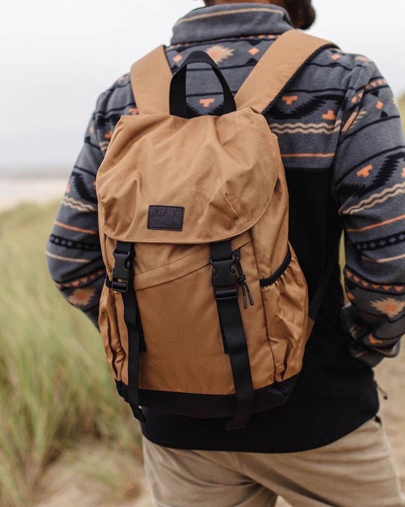 Plecak Passenger Boondocker 18L Recycled Polyester Męskie Brązowe | Polska-LCKDIG690