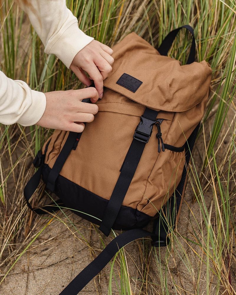 Plecak Passenger Boondocker 18L Recycled Polyester Męskie Brązowe | Polska-LCKDIG690
