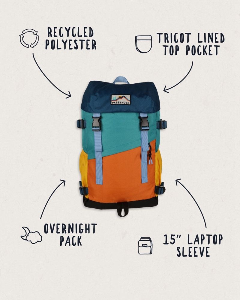 Plecak Passenger Boondocker Recycled 26L Damskie Multi Colour | Polska-ZWDGXY902