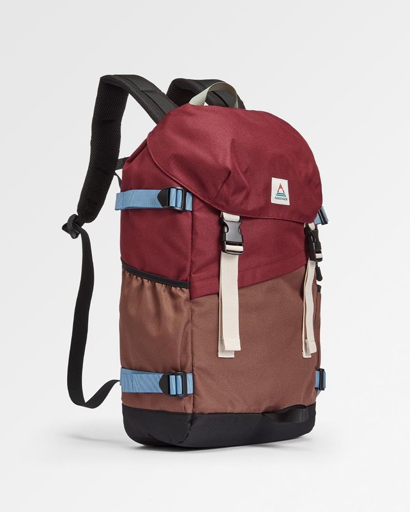 Plecak Passenger Boondocker Recycled 26L Damskie Burgundy/Chestnut | Polska-VTORHU048