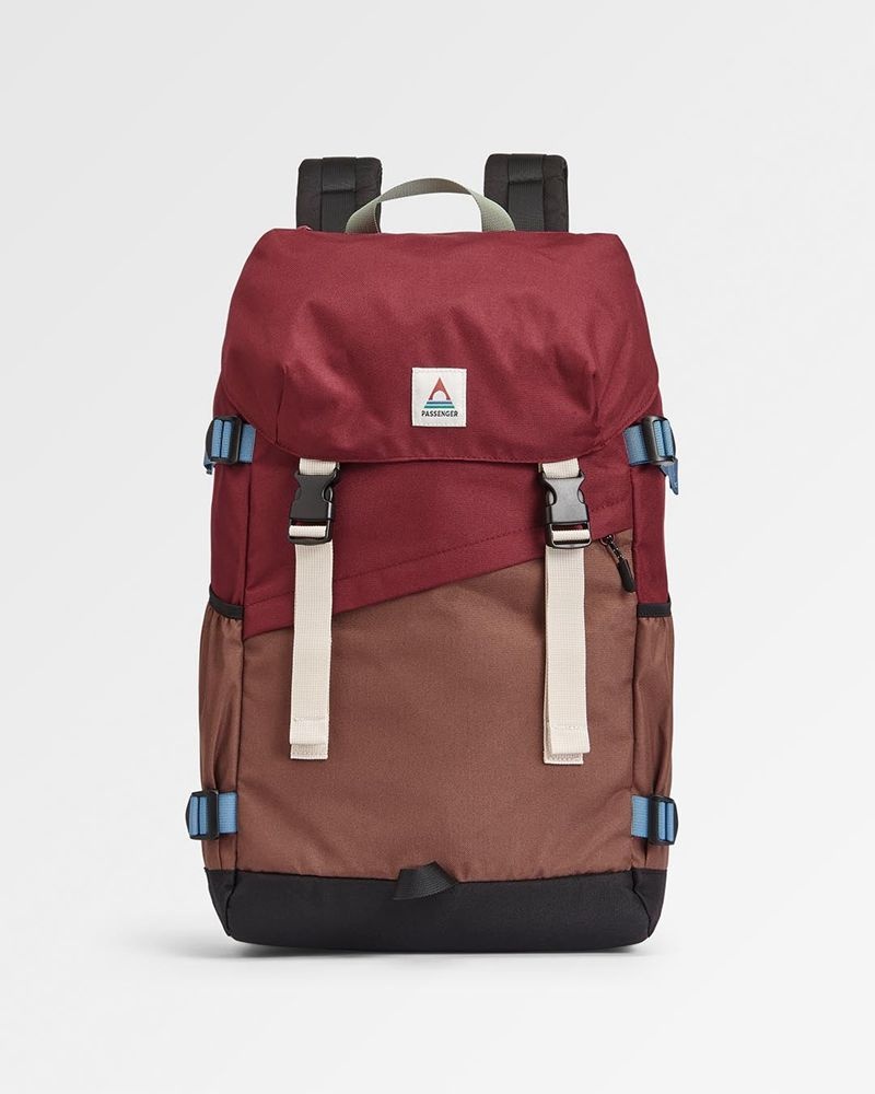 Plecak Passenger Boondocker Recycled 26L Damskie Burgundy/Chestnut | Polska-VTORHU048