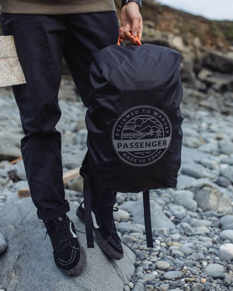 Plecak Passenger Recycled Nieprzemakalne Cover (18-35L) Męskie Czarne | Polska-SNPOHM893