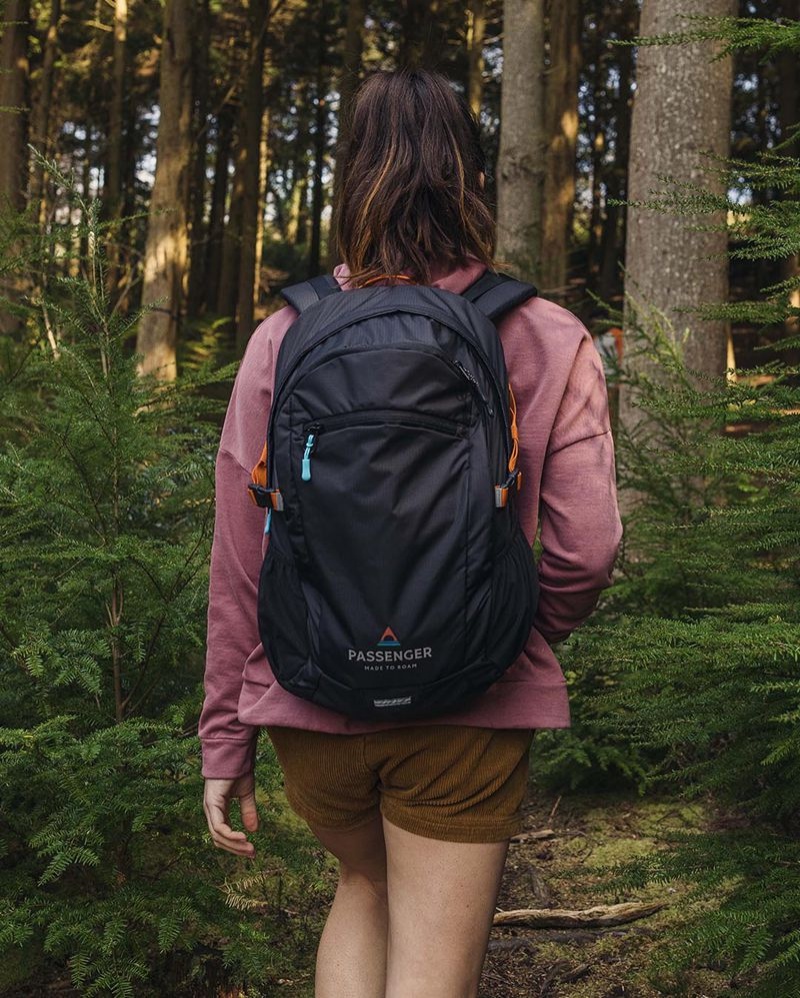 Plecak Passenger Track Recycled 30L Męskie Czarne | Polska-JWPKUG801