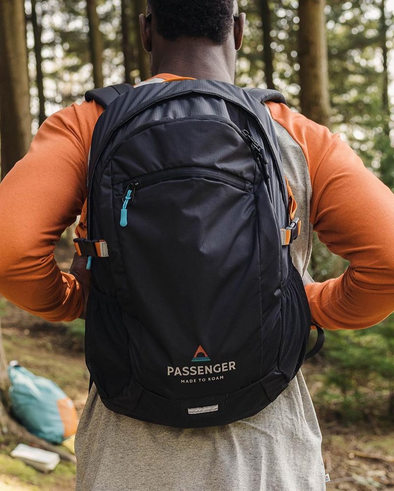 Plecak Passenger Track Recycled 30L Męskie Czarne | Polska-JWPKUG801