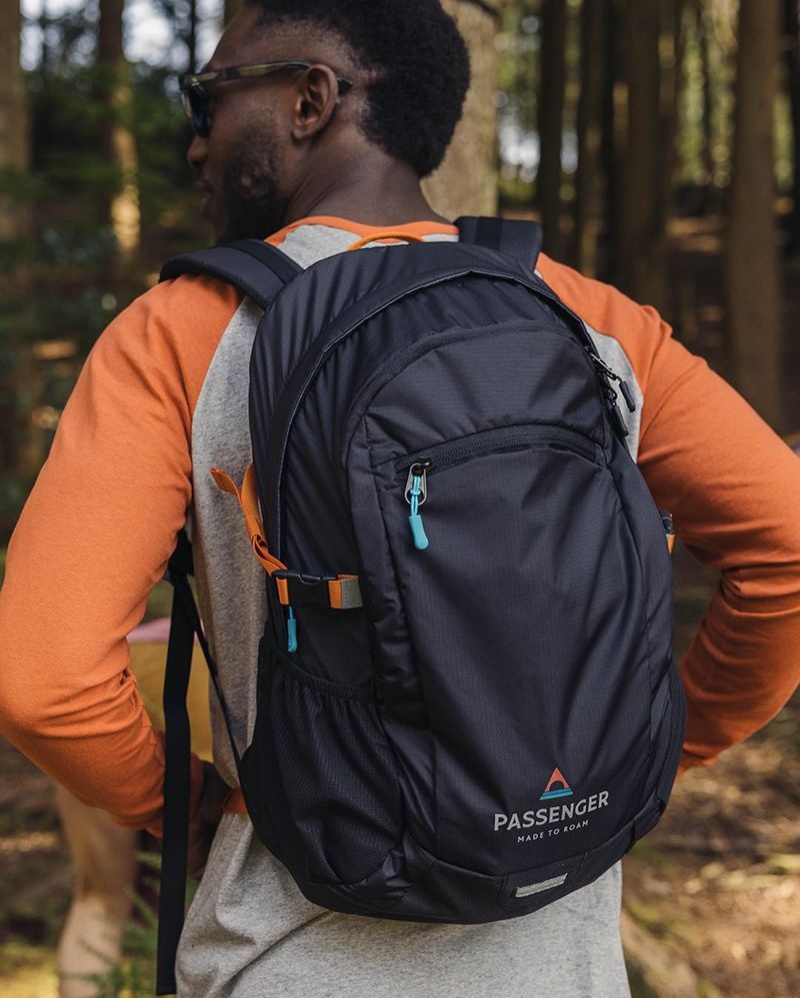 Plecak Passenger Track Recycled 30L Męskie Czarne | Polska-JWPKUG801