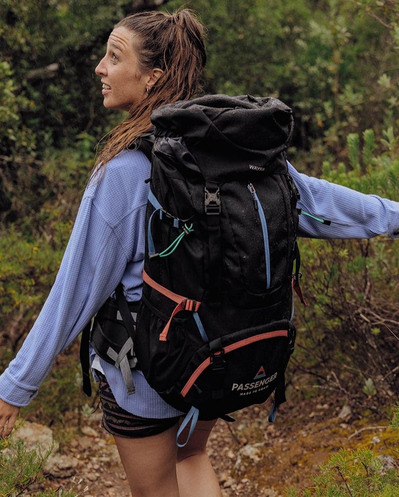 Plecak Passenger Wayfarer Recycled 65L Męskie Czarne | Polska-IPFDMR127