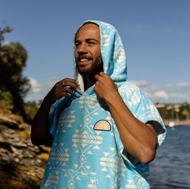 Poncza Passenger Baja Recycled Towel Damskie Niebieskie | Polska-NKZAYF207