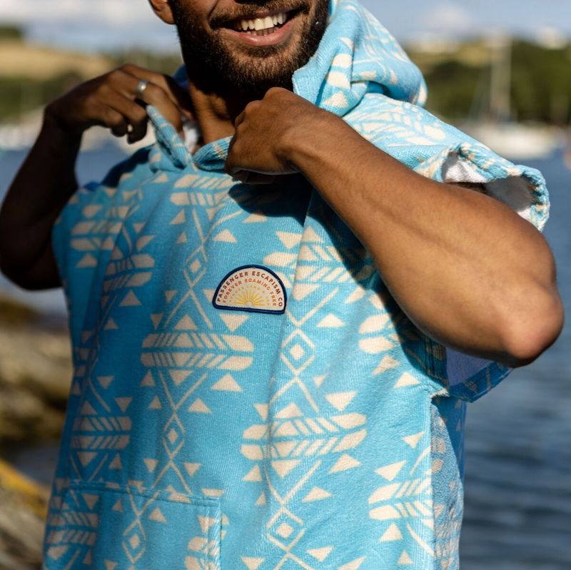 Poncza Passenger Baja Recycled Towel Damskie Niebieskie | Polska-NKZAYF207