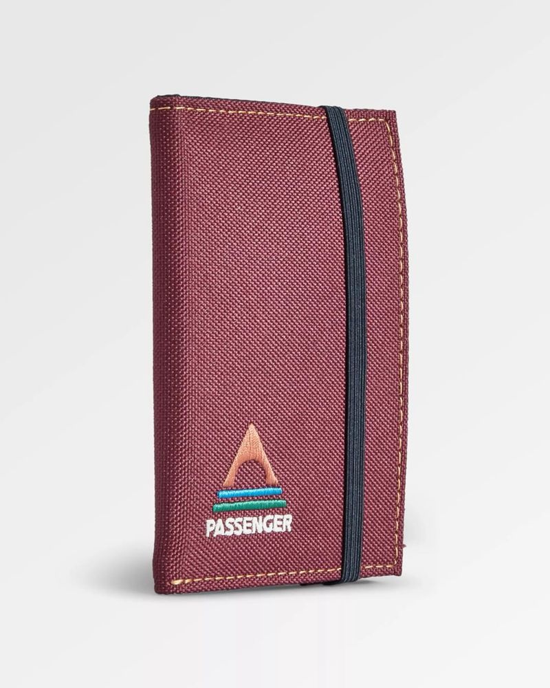 Portfel Passenger Essentials 2.0 Recycled Męskie Bordowe | Polska-VLSDIT306