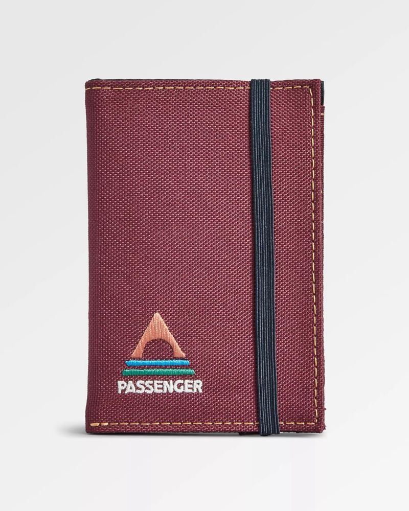 Portfel Passenger Essentials 2.0 Recycled Męskie Bordowe | Polska-VLSDIT306