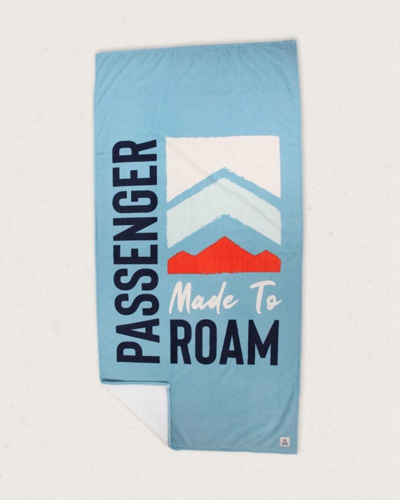Ręcznik Passenger Portland Beach Recycled Damskie Niebieskie | Polska-KBGJQU640
