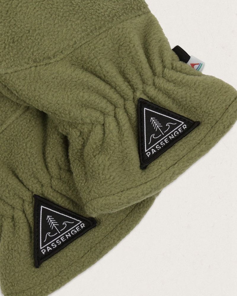 Rękawiczki Passenger Daytrip Recycled Polar Fleece Touch Screen Męskie Khaki | Polska-BWCFXH358