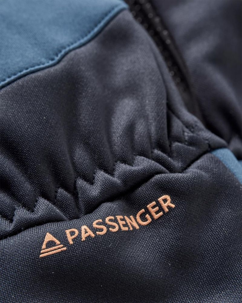 Rękawiczki Passenger Jacks 2.0 Recycled Touch Screen Męskie Ciemny Jasny Granatowe | Polska-PEYZGL158