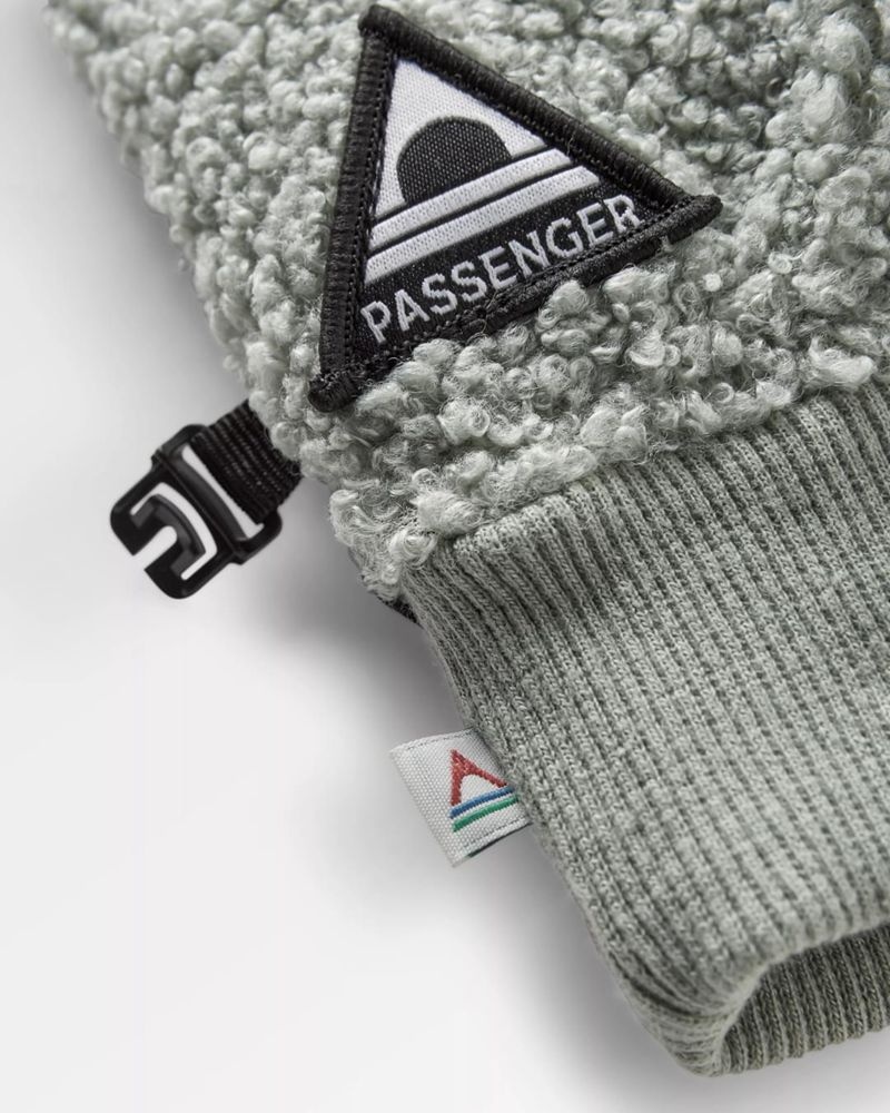 Rękawiczki Passenger Snowfall 2.0 Recycled Sherpa Męskie Zielone | Polska-NRFHBW107