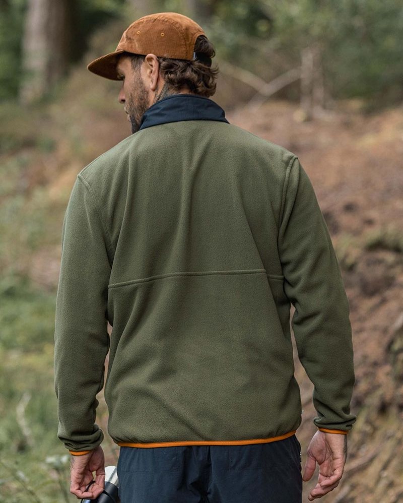 Runo Passenger Adrift Recycled Polar Męskie Khaki | Polska-CGVLYP092