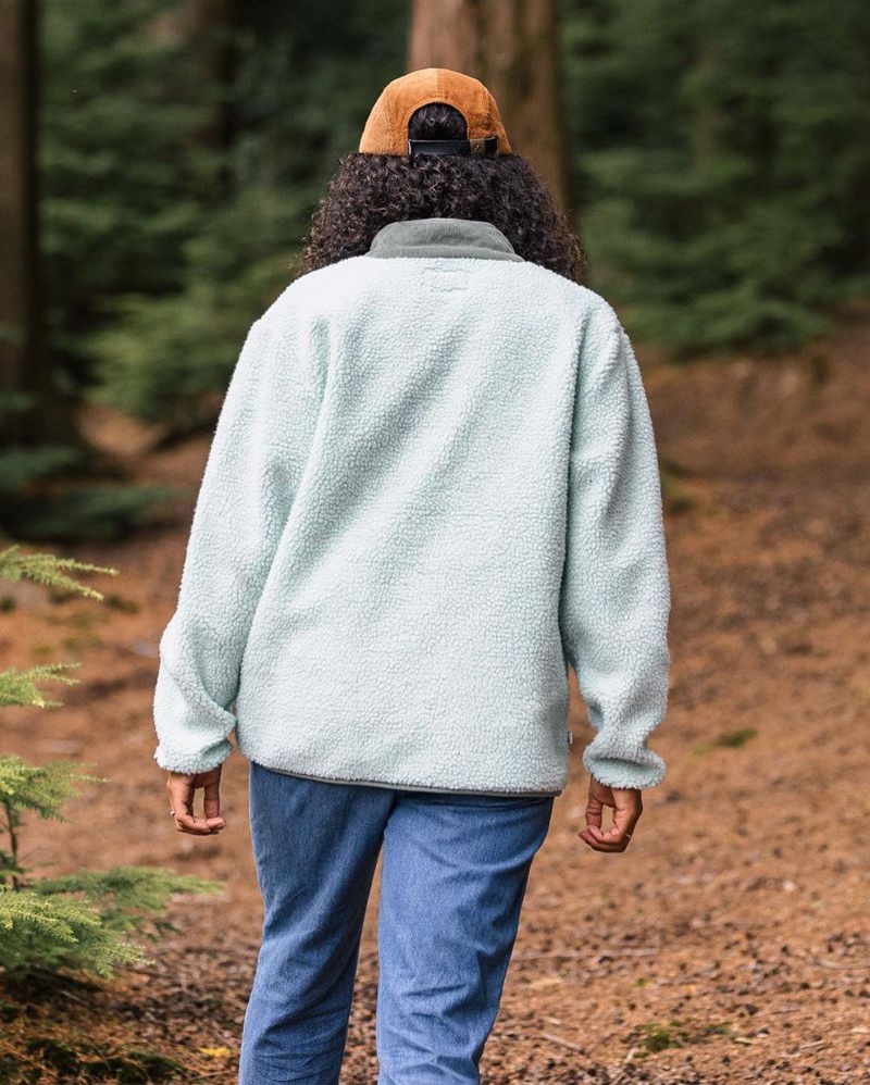Runo Passenger Clover Recycled Deep-Pile Sherpa Damskie Surf Spray | Polska-GYTNDM237