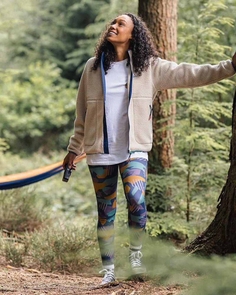 Runo Passenger Fairbanks 2.0 Full Zip Recycled Sherpa Damskie Oatmeal | Polska-KUMDHA209
