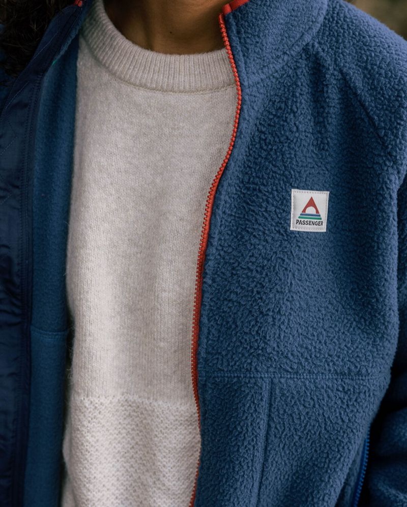 Runo Passenger Fairbanks 2.0 Full Zip Recycled Sherpa Damskie Ciemny | Polska-GBTACI246