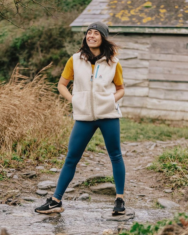 Runo Passenger Lucian Recycled Sherpa Vest Damskie Warm Ivory | Polska-DKWHYU439