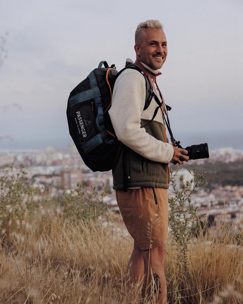 Runo Passenger Sendero Recycled Full Zip Męskie Beżowe | Polska-AMXIPV948