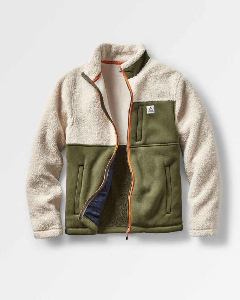 Runo Passenger Sendero Recycled Full Zip Męskie Beżowe | Polska-AMXIPV948