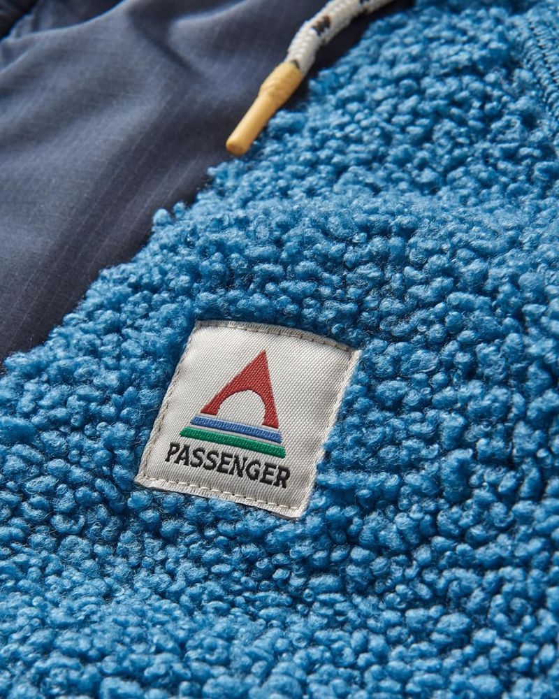 Runo Passenger Woodland Recycled Polar-lined Sherpa Męskie Niebieskie | Polska-TRDMKW980