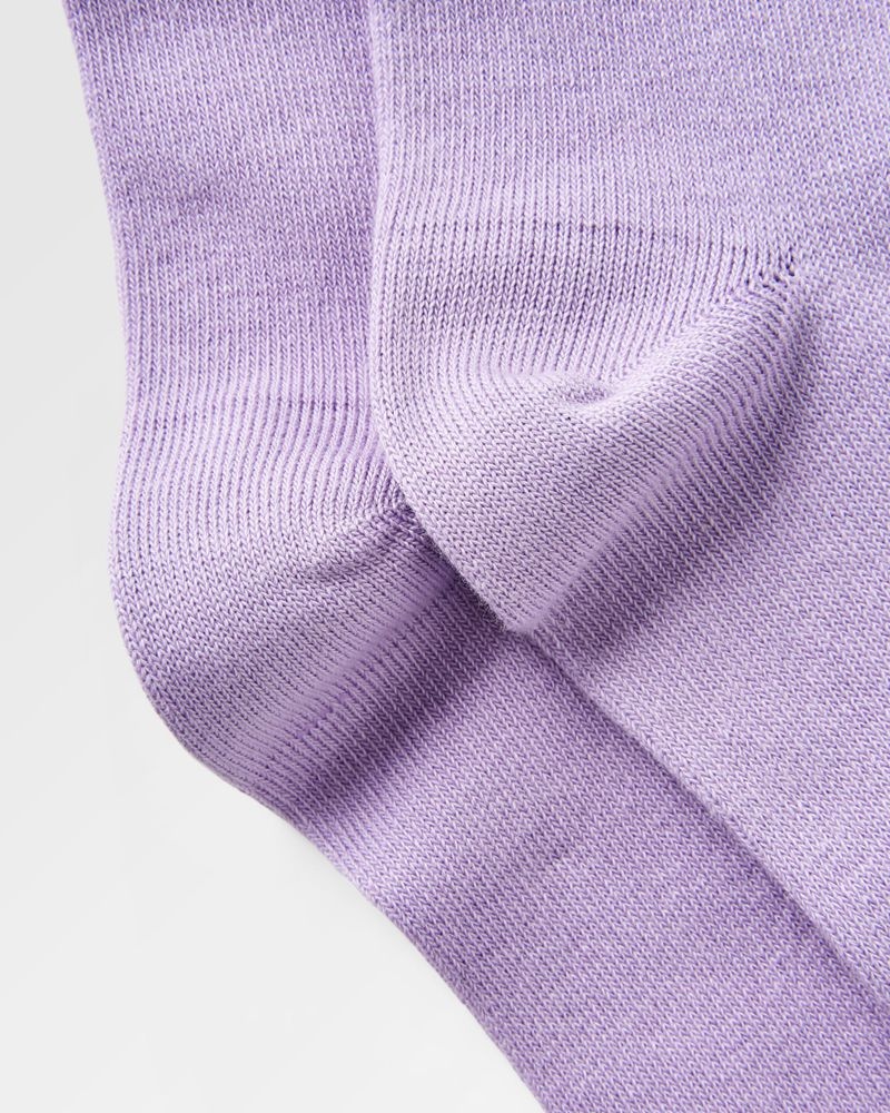 Skarpetki Passenger Organic Crew Damskie Dusty Lilac | Polska-NMHODA673