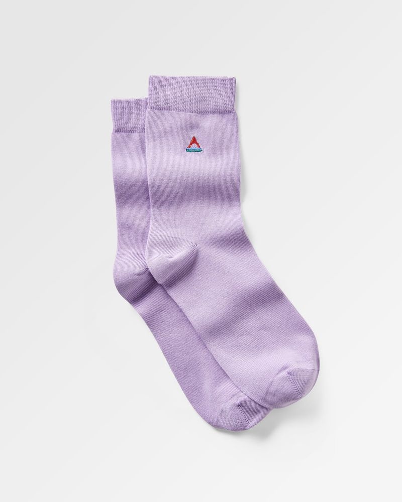 Skarpetki Passenger Organic Crew Damskie Dusty Lilac | Polska-NMHODA673