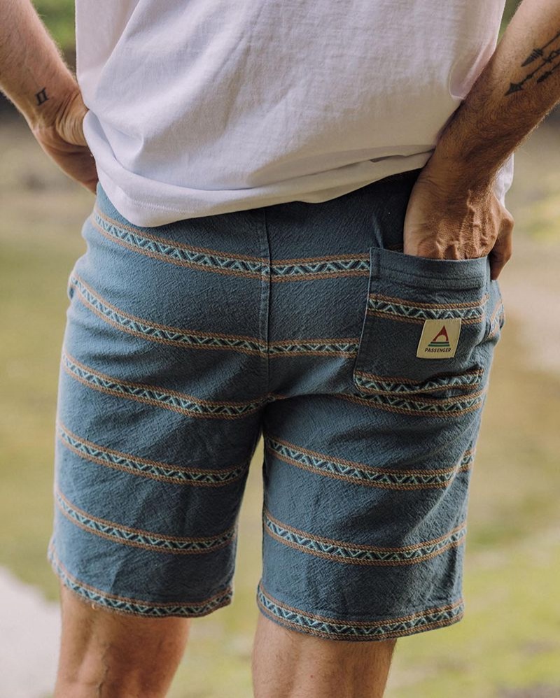 Spodenki Passenger Drifter Organic Bawełniane Jacquard Męskie Paski | Polska-IUCRMO435