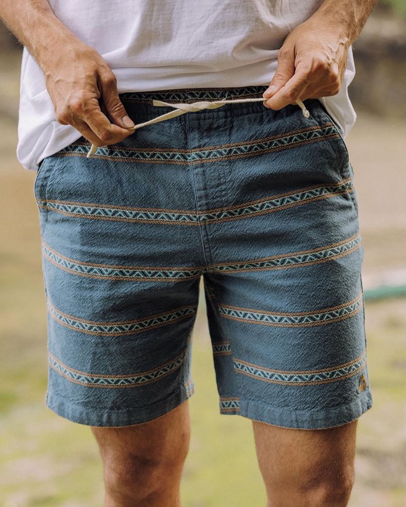 Spodenki Passenger Drifter Organic Bawełniane Jacquard Męskie Paski | Polska-IUCRMO435
