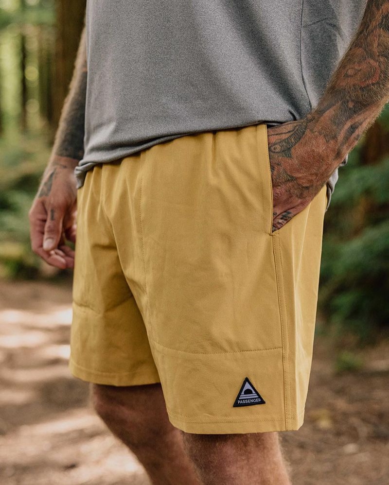 Spodenki Passenger Porto Recycled All Purpose Swim Męskie Musztardowe Złote | Polska-YJGQWR193