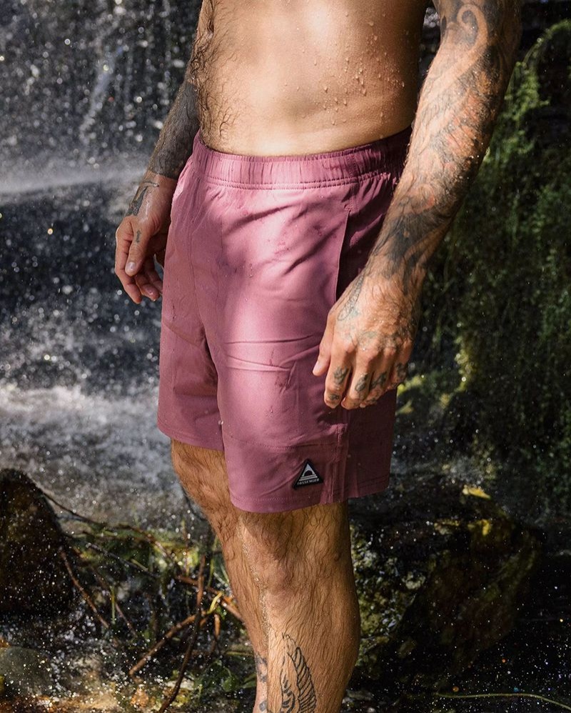 Spodenki Passenger Porto Recycled All Purpose Swim Męskie Crushed Berry | Polska-QREVZJ463