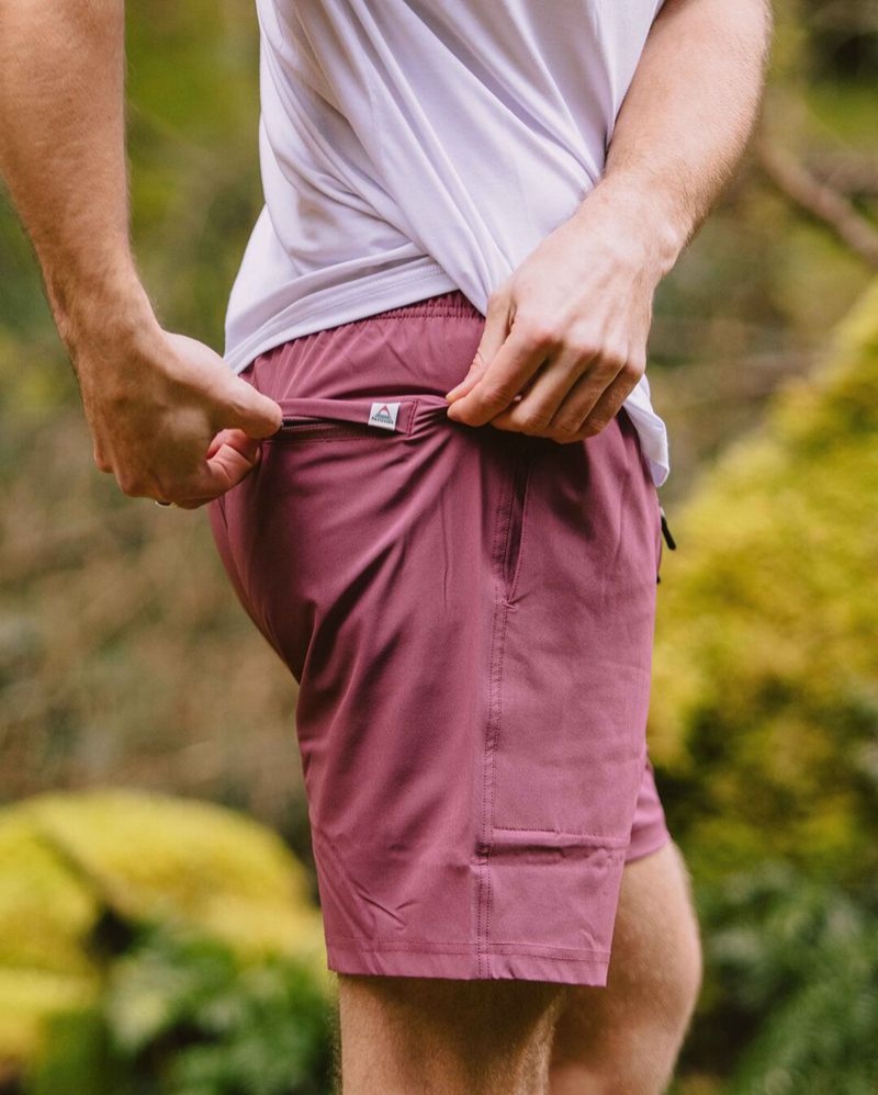 Spodenki Passenger Porto Recycled All Purpose Swim Męskie Crushed Berry | Polska-QREVZJ463