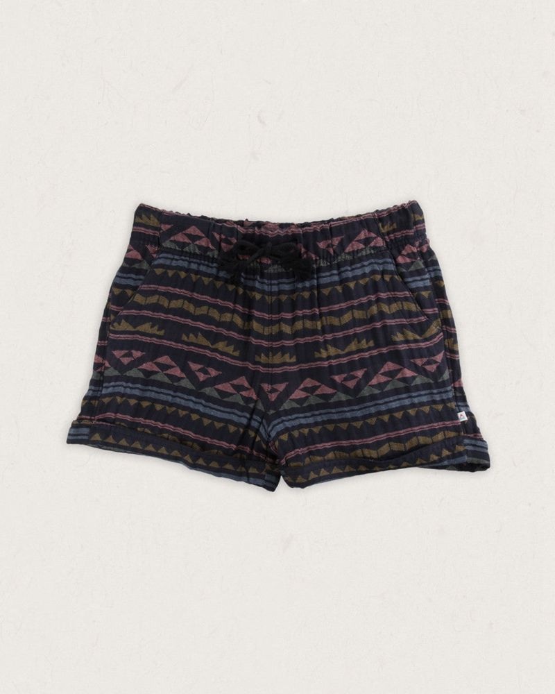 Spodenki Passenger Santosa Organic Bawełniane Jacquard Damskie Czarne | Polska-JVGERQ471