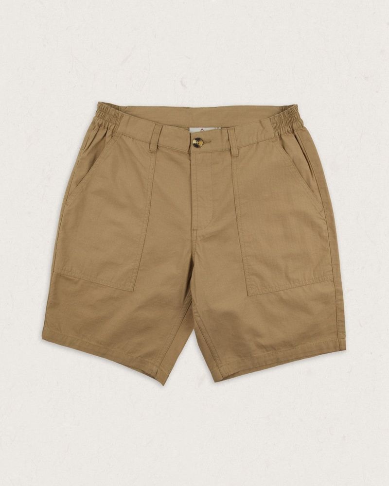 Spodenki Passenger Timeless Organic Bawełniane Męskie Khaki | Polska-TVSWFM739