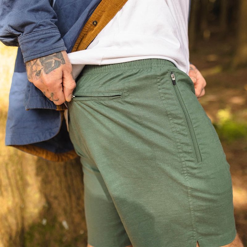 Spodenki Passenger Traveller Hemp All Purpose Męskie Zielone | Polska-WBQOXN869