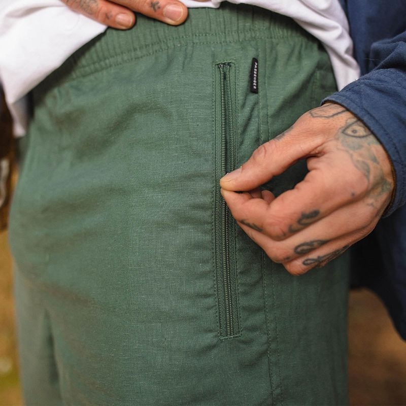 Spodenki Passenger Traveller Hemp All Purpose Męskie Zielone | Polska-WBQOXN869