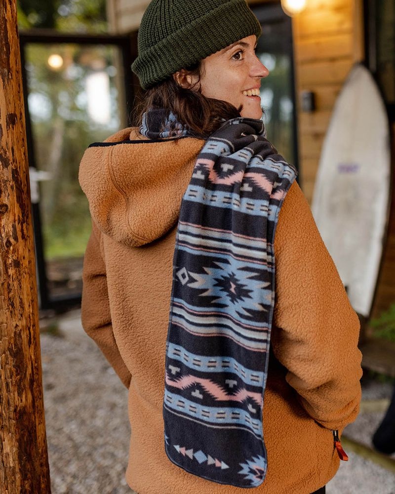 Szalik Passenger Campfire Recycled Polar Fleece Męskie Jasny Granatowe | Polska-OUBHJQ346