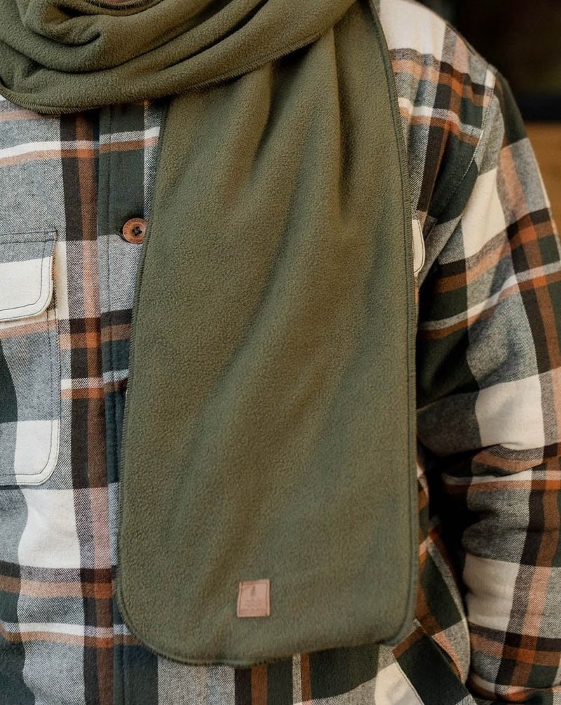 Szalik Passenger Campfire Recycled Polar Fleece Damskie Khaki | Polska-CNKAID162