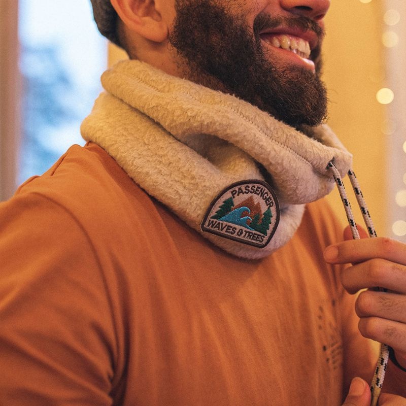 Szalik Passenger Mulled Sherpa Fleece Snood Damskie Oatmeal | Polska-YAKQUT176