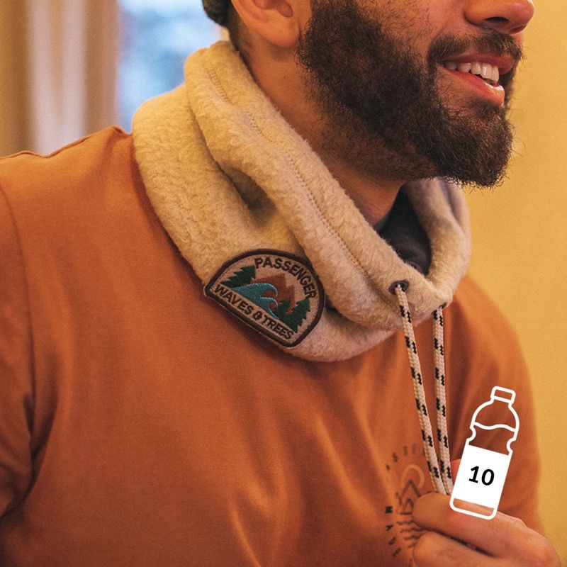 Szalik Passenger Mulled Sherpa Fleece Snood Damskie Oatmeal | Polska-YAKQUT176