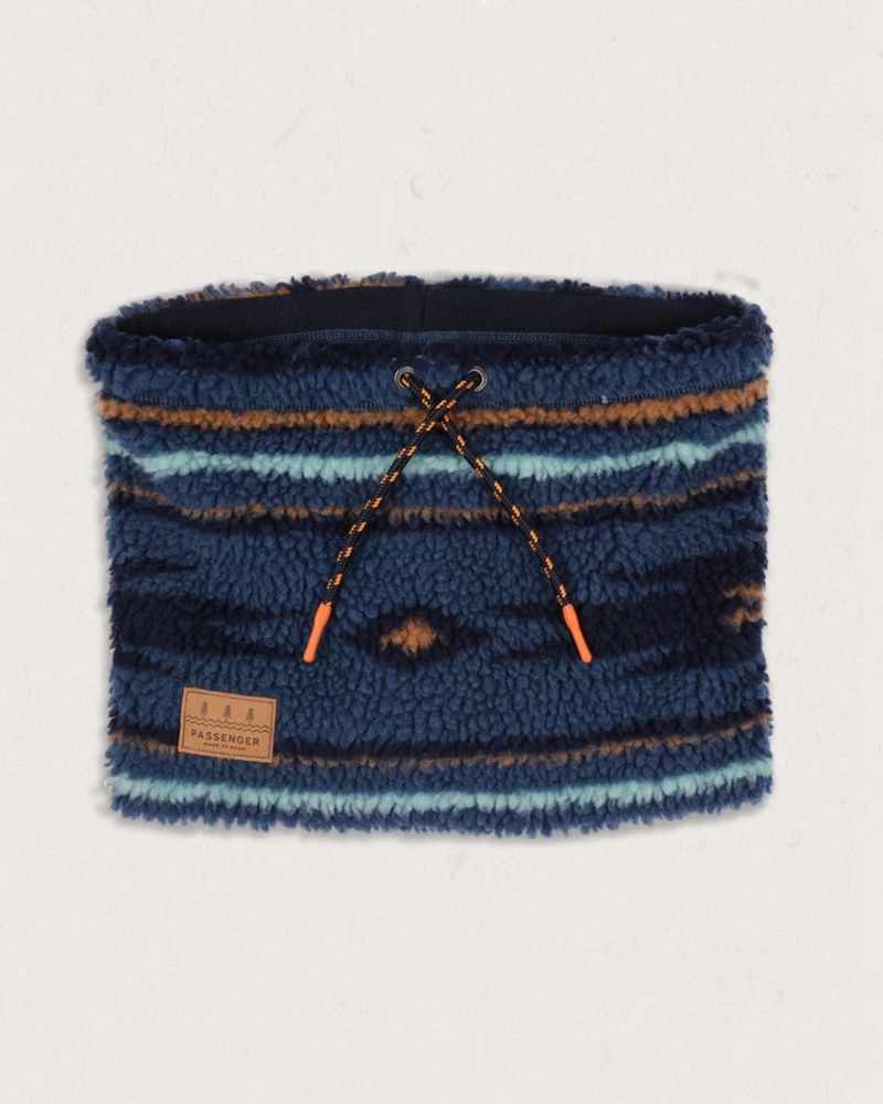 Szalik Passenger Mulled Sherpa Fleece Snood Damskie Niebieskie Koralowe | Polska-FXPSVY853