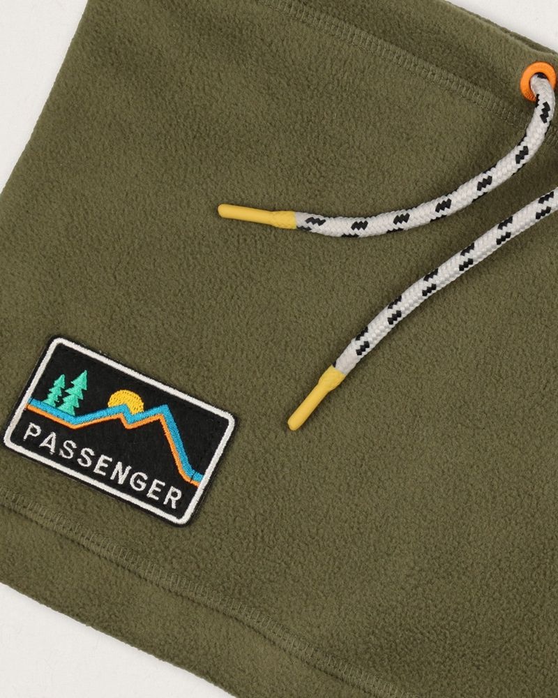 Szalik Passenger Tor Polar Fleece Snood Męskie Khaki | Polska-ROEQNM867