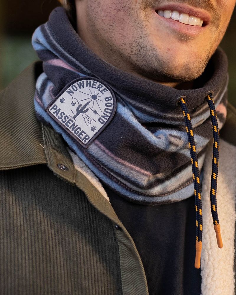 Szalik Passenger Tor Polar Fleece Snood Męskie Jasny Granatowe | Polska-SDWUJQ541