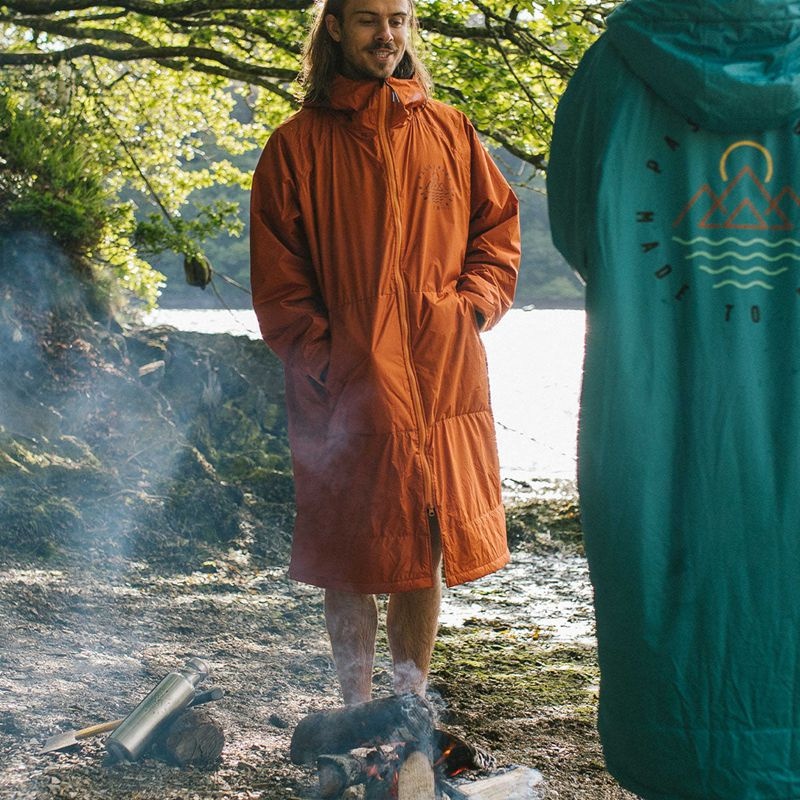 Szlafrok Passenger Escapism Recycled Sherpa Podszewką Changing Męskie Rust | Polska-PCQBZG530